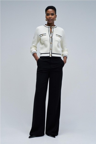 Cárdigan Salsa con botones dorados