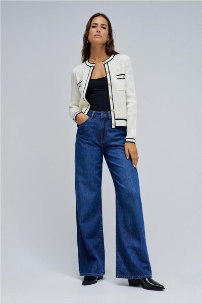 Cárdigan Salsa con botones dorados