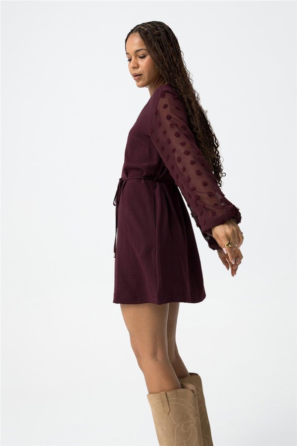 Vestido Tiffosi Paula texturizado con... Vestido Tiffosi Paula texturizado con...
