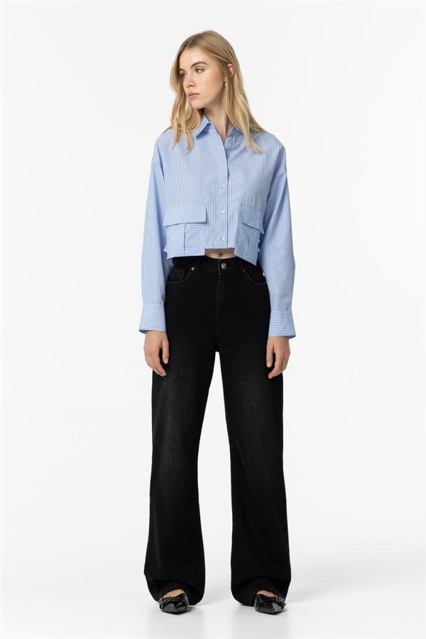 vaquero Tiffosi Bonnye wide leg negro vaquero Tiffosi Bonnye wide leg negro