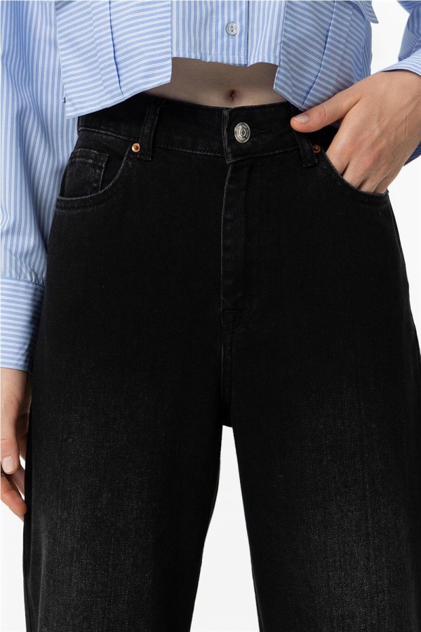 vaquero Tiffosi Bonnye wide leg negro vaquero Tiffosi Bonnye wide leg negro