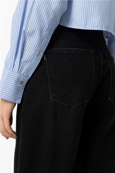 vaquero Tiffosi Bonnye wide leg negro