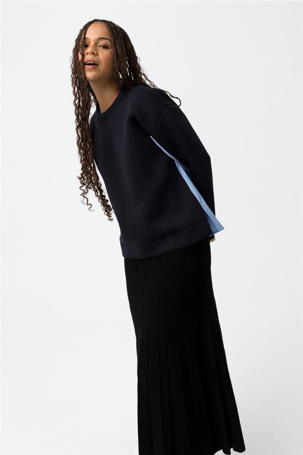 Sudadera Tiffosi Helike azul con... Sudadera Tiffosi Helike azul con...