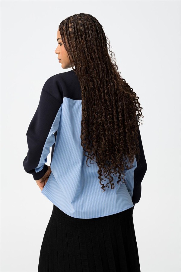 Sudadera Tiffosi Helike azul con... Sudadera Tiffosi Helike azul con...