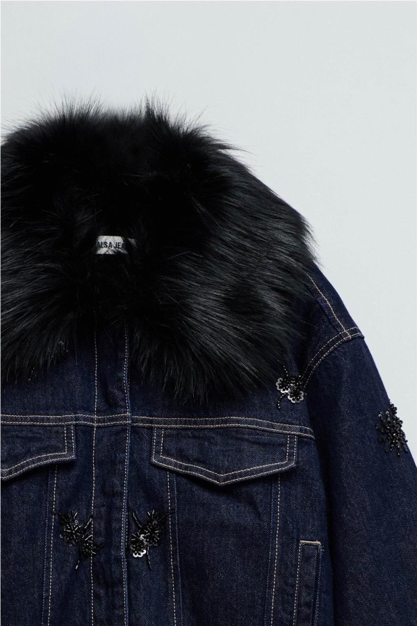 Cazadora Salsa vaquera con pelo