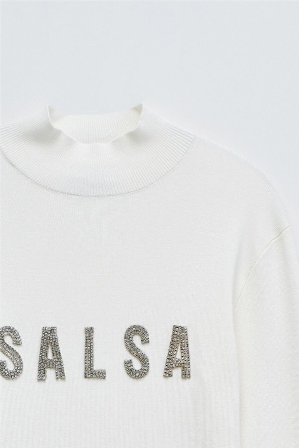 Jersey Salsa de punto acanalado con logo