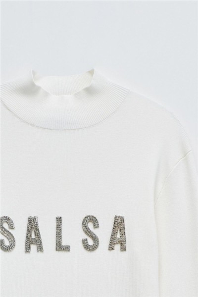 Jersey Salsa de punto acanalado con logo