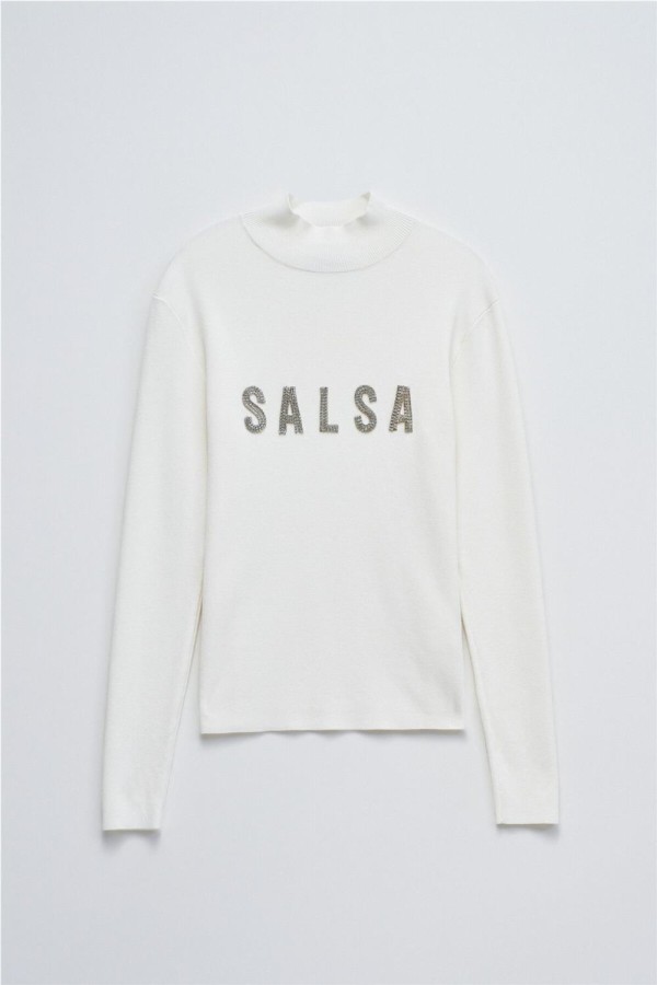 Jersey Salsa de punto acanalado con logo