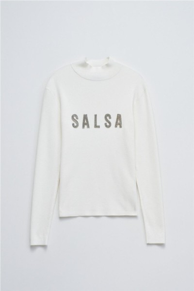 Jersey Salsa de punto acanalado con logo