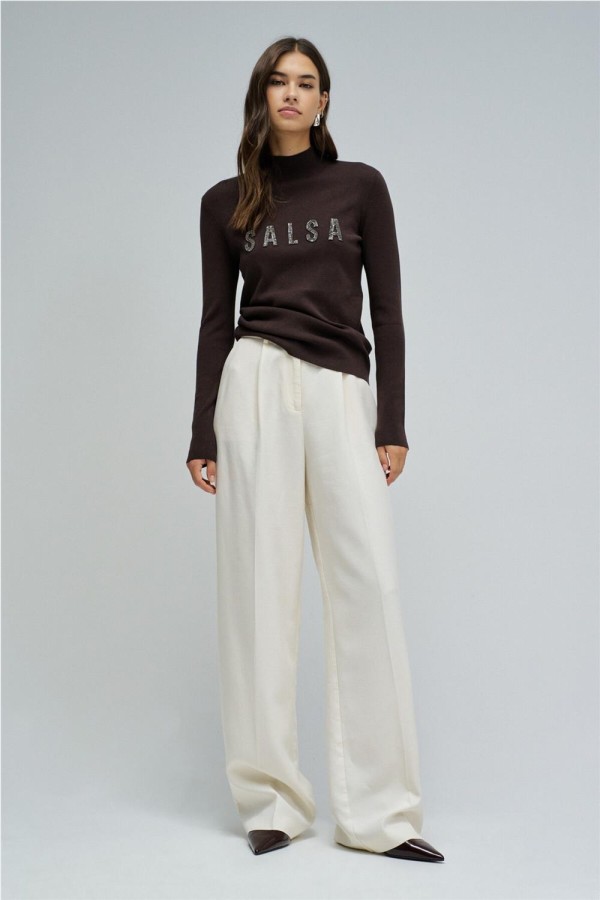 Jersey Salsa de punto acanalado con logo