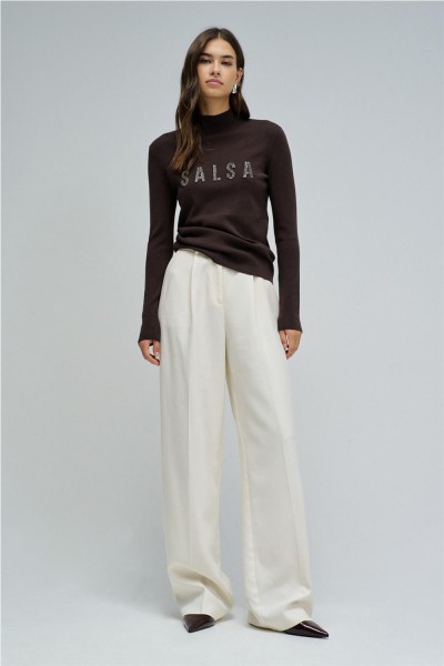 Jersey Salsa de punto acanalado con logo