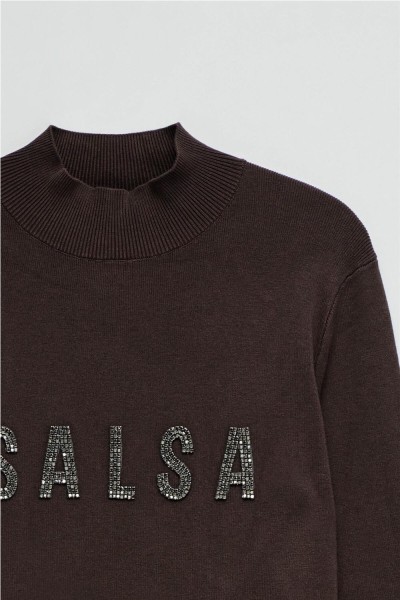 Jersey Salsa de punto acanalado con logo