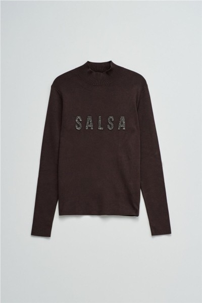 Jersey Salsa de punto acanalado con logo