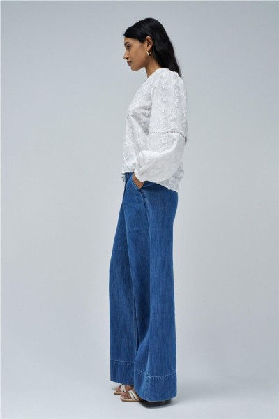 Blusa Salsa con bordado jacquard