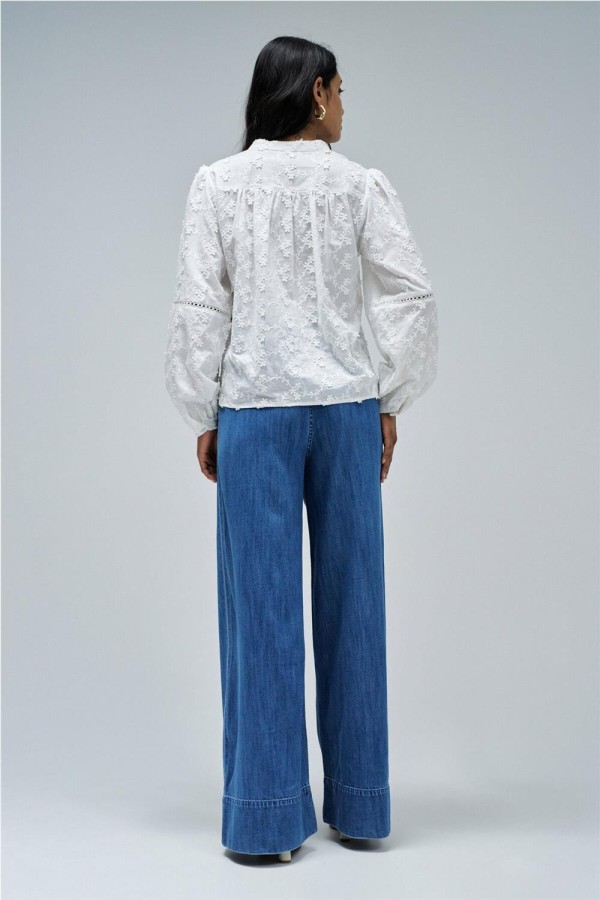 Blusa Salsa con bordado jacquard