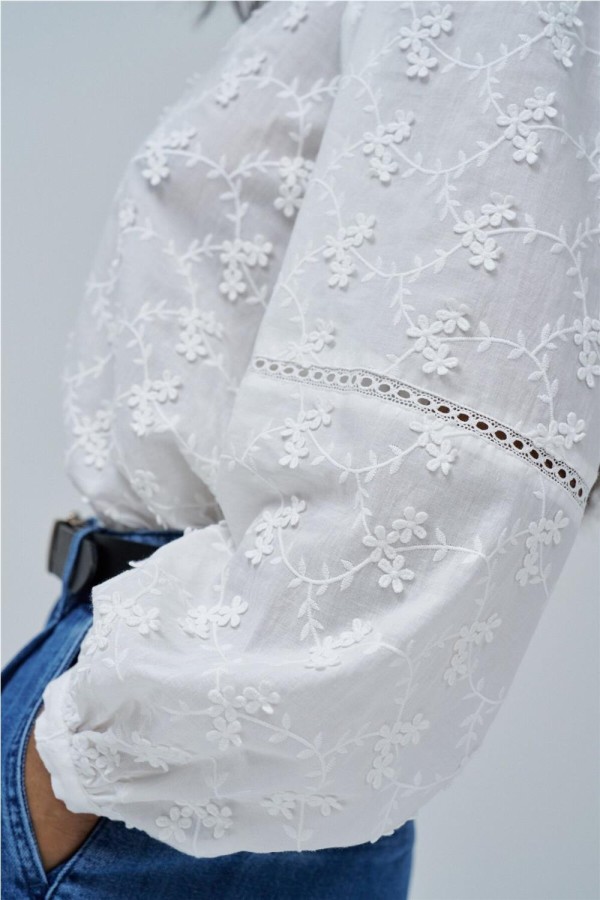 Blusa Salsa con bordado jacquard