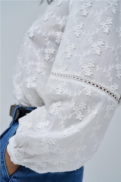 Blusa Salsa con bordado jacquard