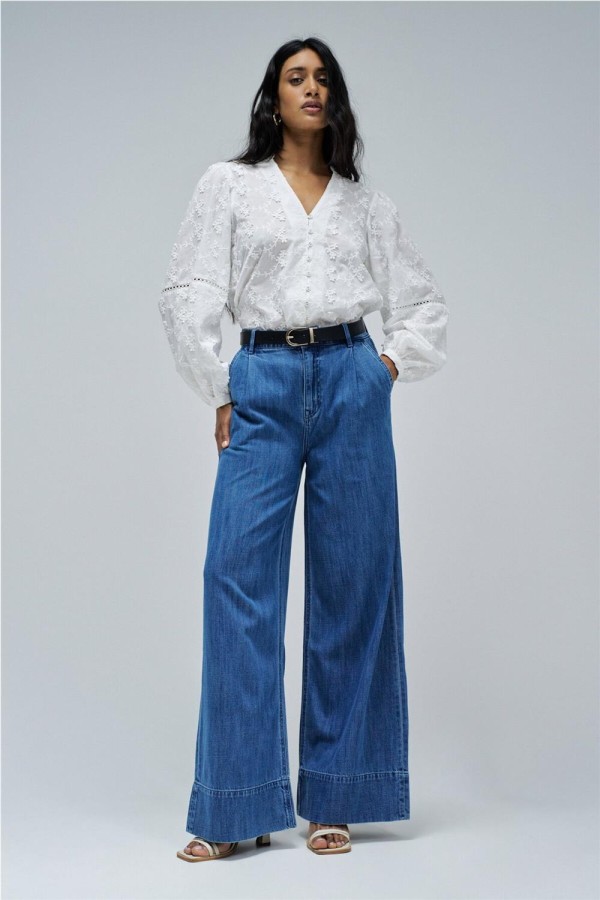 Blusa Salsa con bordado jacquard