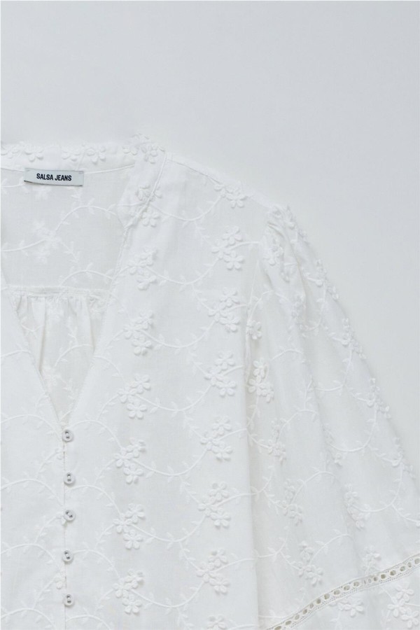 Blusa Salsa con bordado jacquard