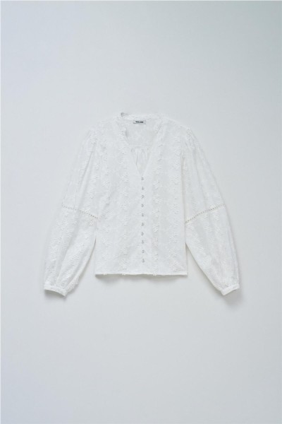 Blusa Salsa con bordado jacquard