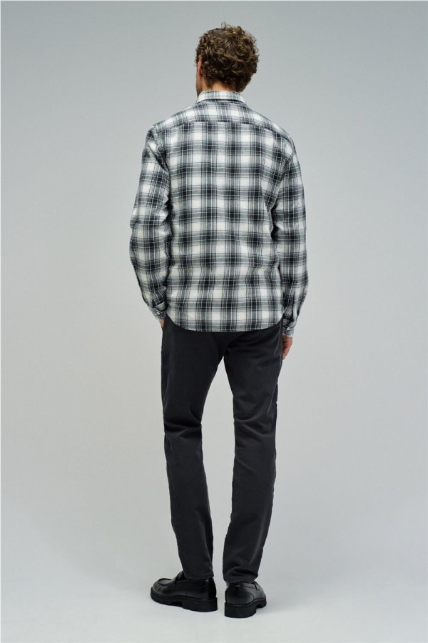 Camisa Salsa con estampado de cuadros