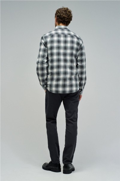 Camisa Salsa con estampado de cuadros