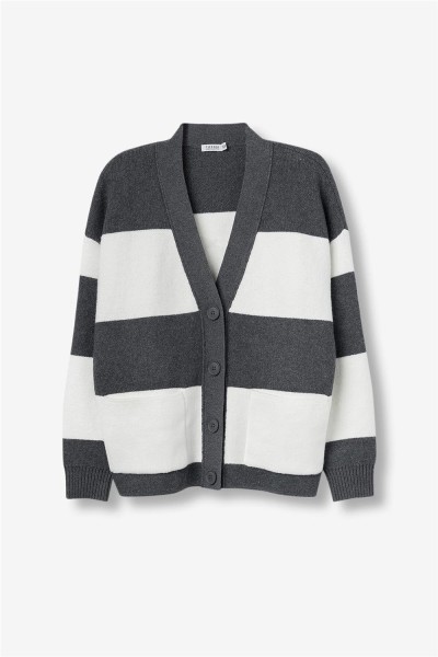 Cárdigan Tiffosi oversize tricotado