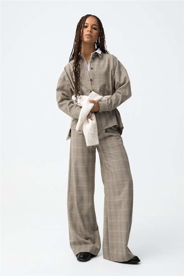 Pantalón Tiffosi ancho a cuadros