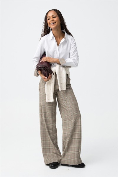 Pantalón Tiffosi ancho a cuadros