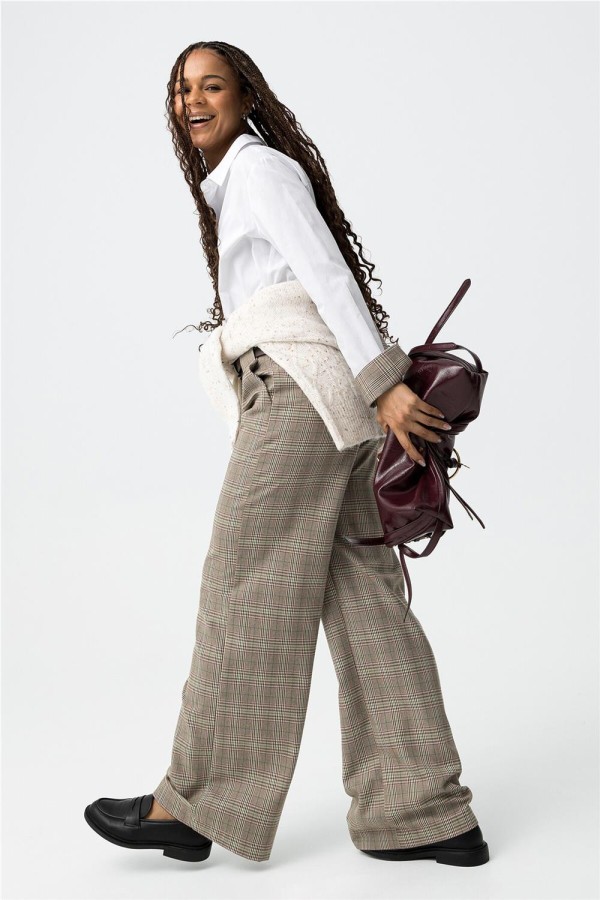 Pantalón Tiffosi ancho a cuadros