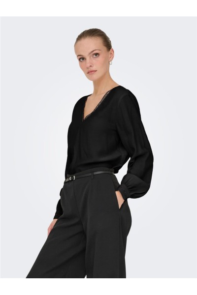 Blusa JDY cora escote pico