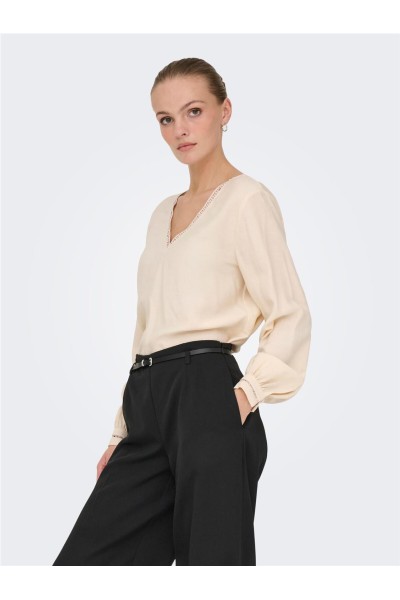 Blusa JDY cora escote pico