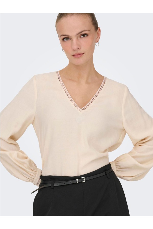 Blusa JDY cora escote pico