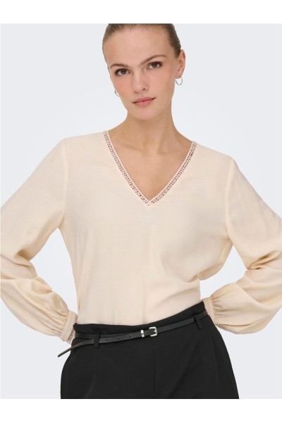 Blusa JDY cora escote pico