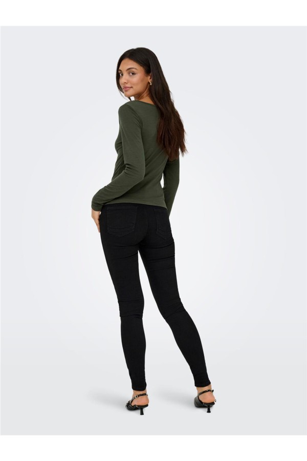 ONLFREE LIFE L/S SLUB  V-NECK