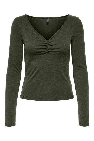 ONLFREE LIFE L/S SLUB  V-NECK