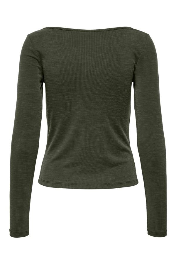 ONLFREE LIFE L/S SLUB  V-NECK