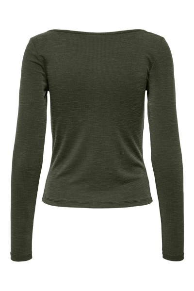 ONLFREE LIFE L/S SLUB  V-NECK