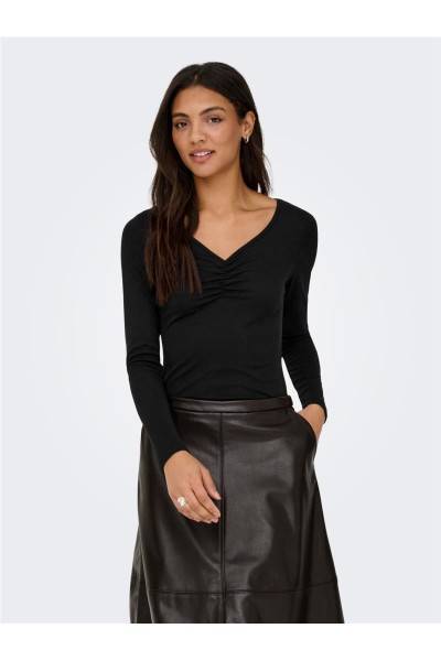 ONLFREE LIFE L/S SLUB  V-NECK
