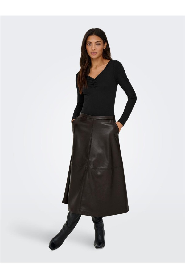 ONLFREE LIFE L/S SLUB  V-NECK