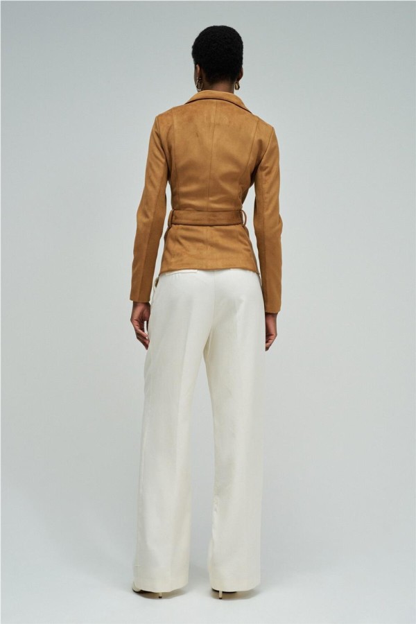 Chaqueta Salsa de ante con cinturón