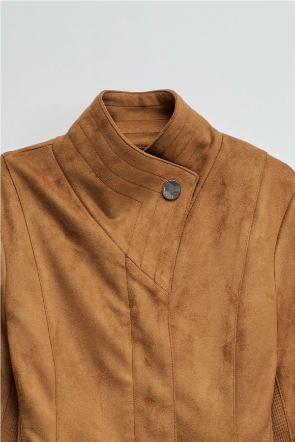 Chaqueta Salsa de ante con cinturón