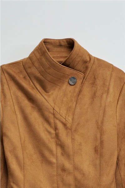 Chaqueta Salsa de ante con cinturón