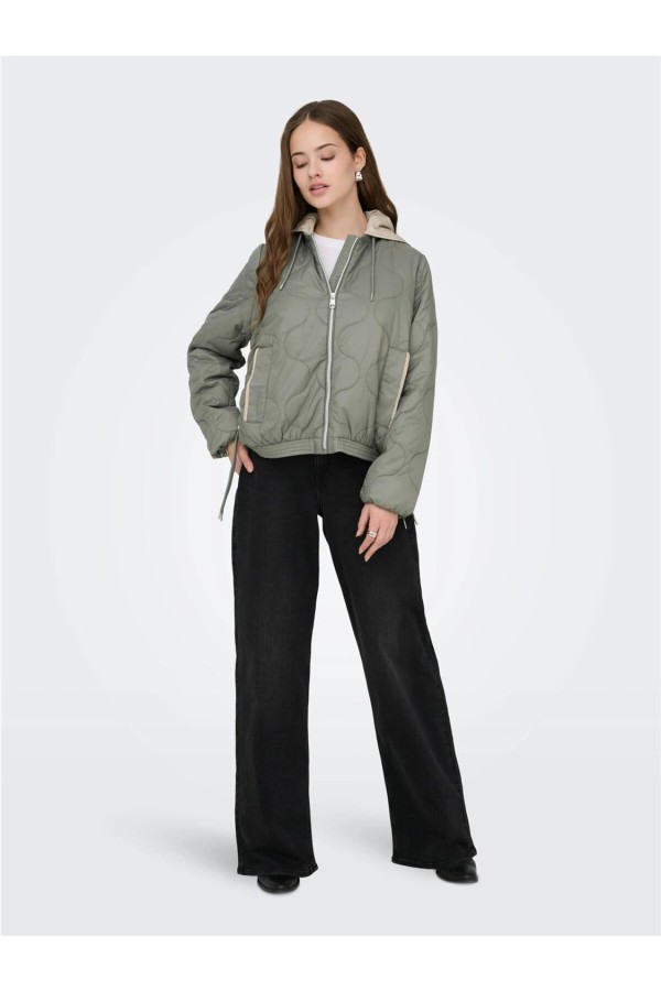 ONLMIKI HOOD QUILT JACKET