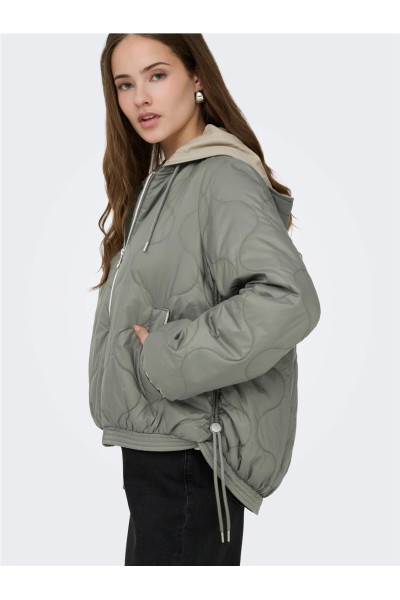ONLMIKI HOOD QUILT JACKET