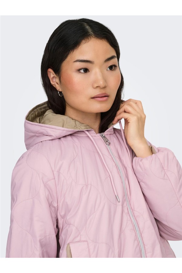 ONLMIKI HOOD QUILT JACKET