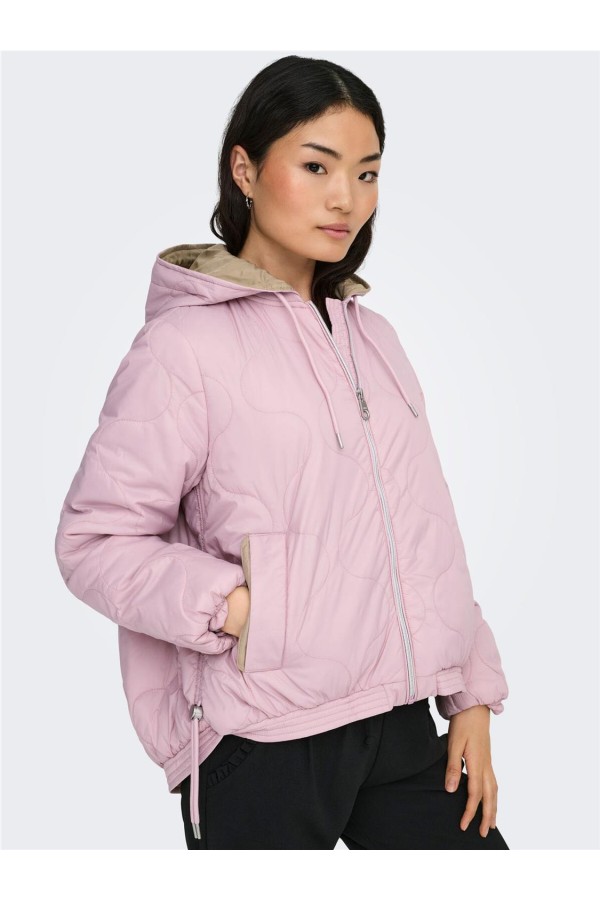 ONLMIKI HOOD QUILT JACKET