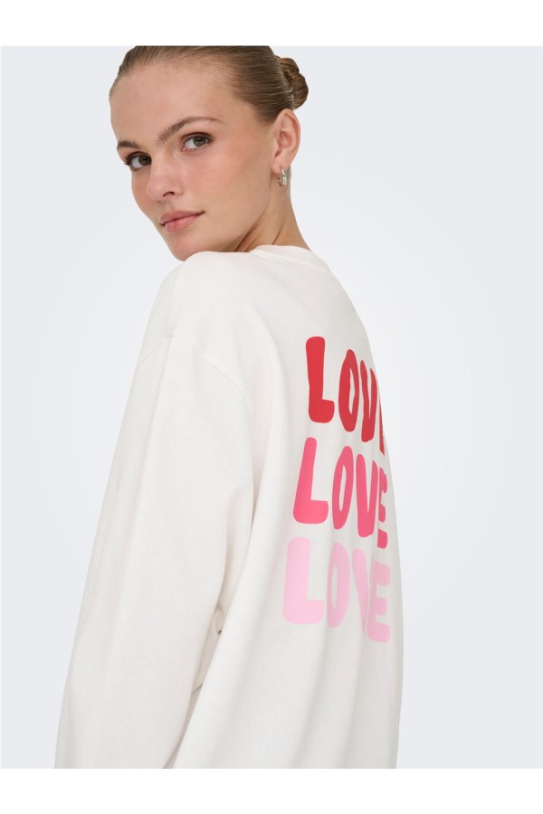 JDYNANNA LIFE L/S TEXT SWEAT
