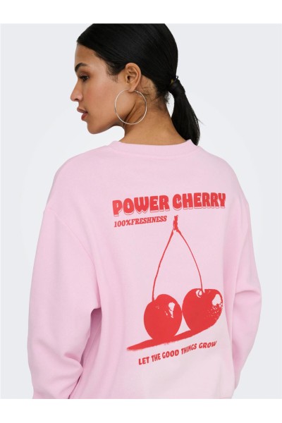 JDYNANNA LIFE L/S TEXT SWEAT