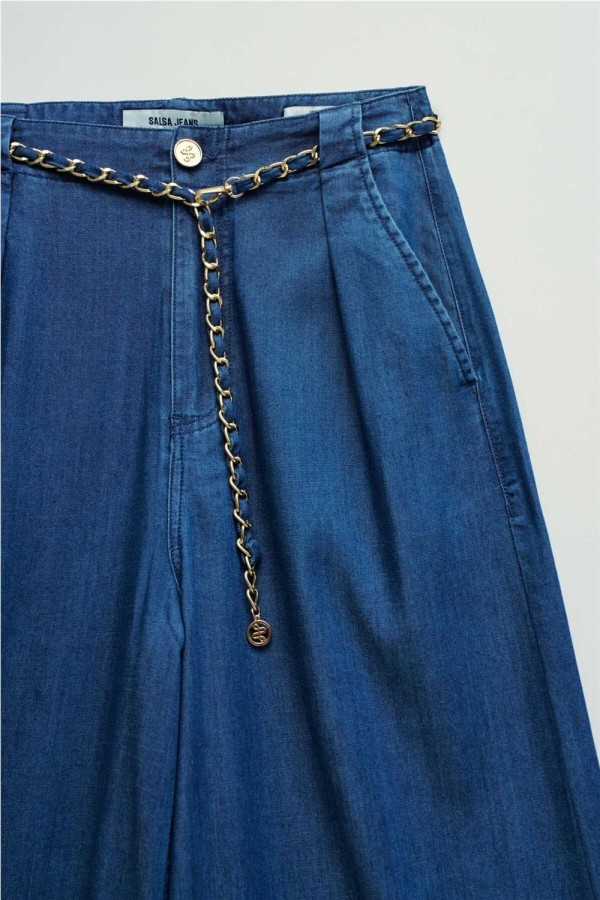 Pantalón Salsa chino con pierna wide...